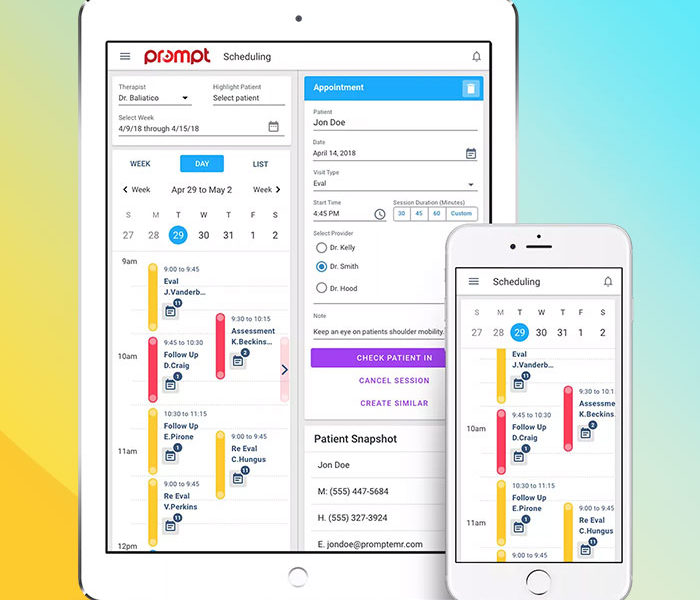 Prompt EMR front desk platform